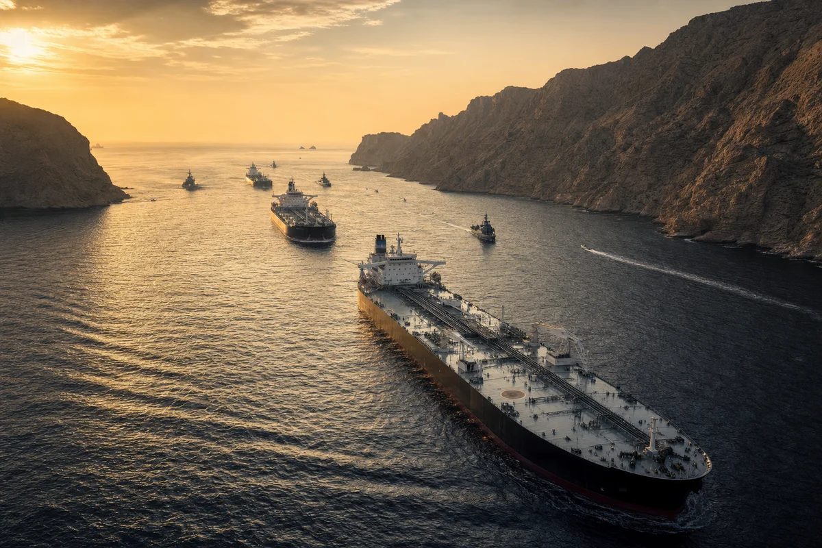 Hormuz Strait tankers Iran Dubai real estate 2026