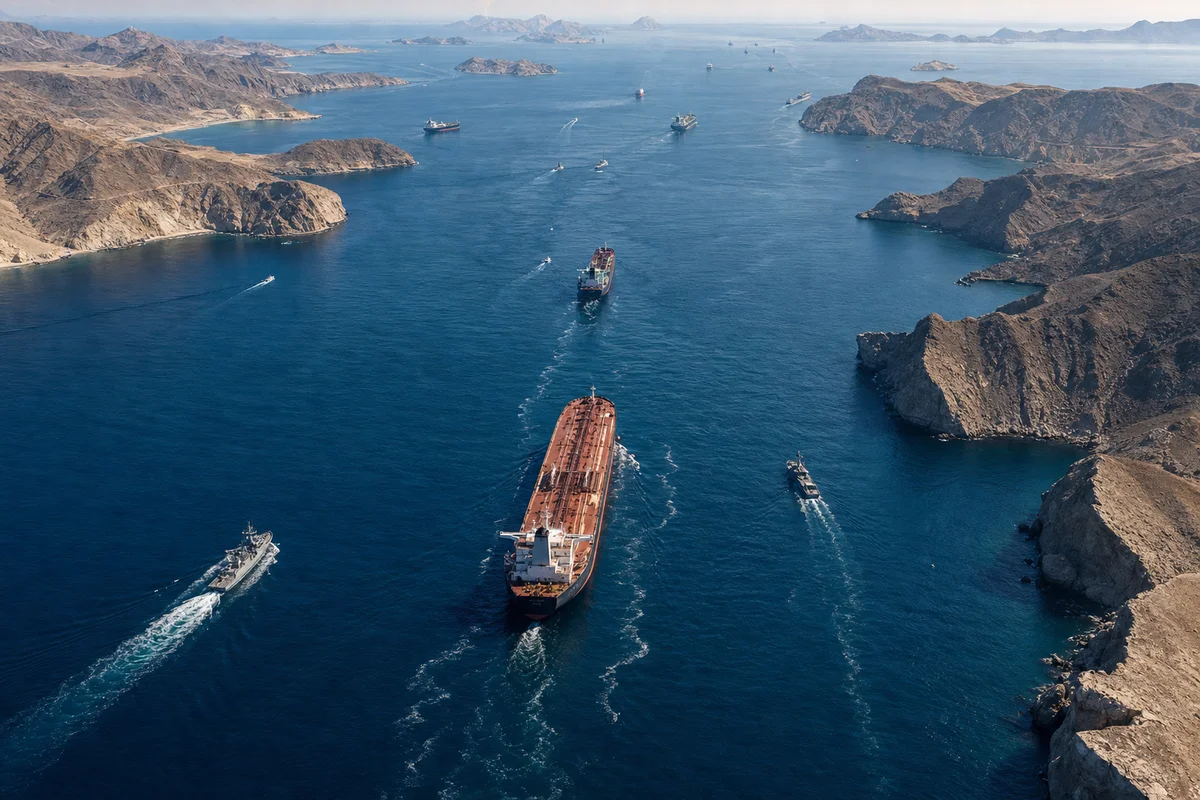 Strait of Hormuz - oil tankers and Gulf tensions 2026