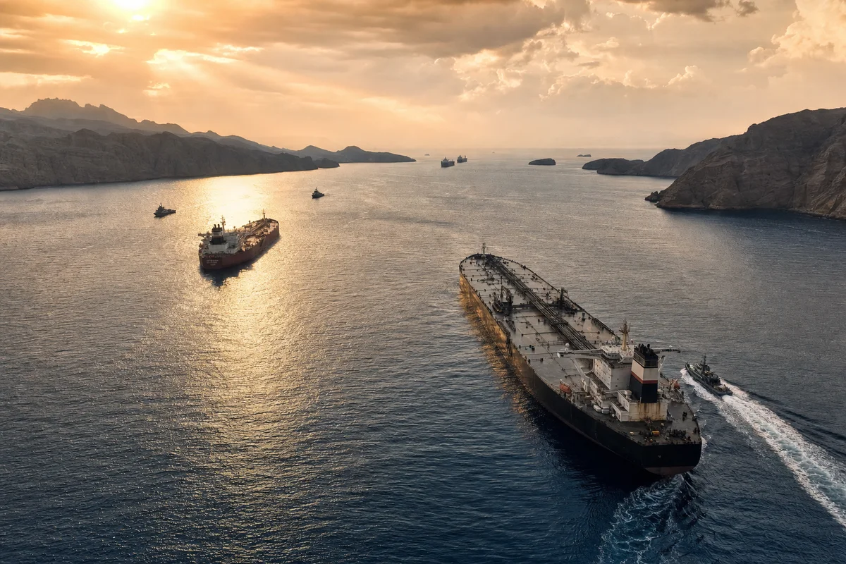 Strait of Hormuz oil tankers Iran tensions 2026