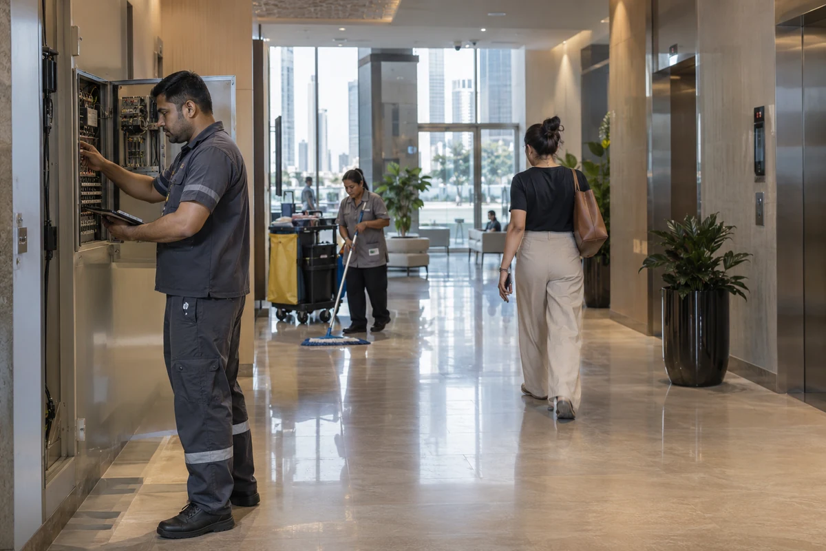 Manutenzione degli spazi comuni coperta dalle service charge a Dubai