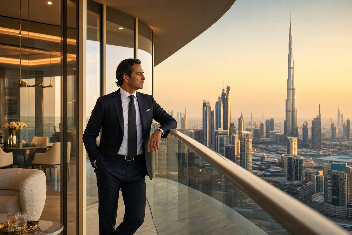 Italian investor Dubai terrace