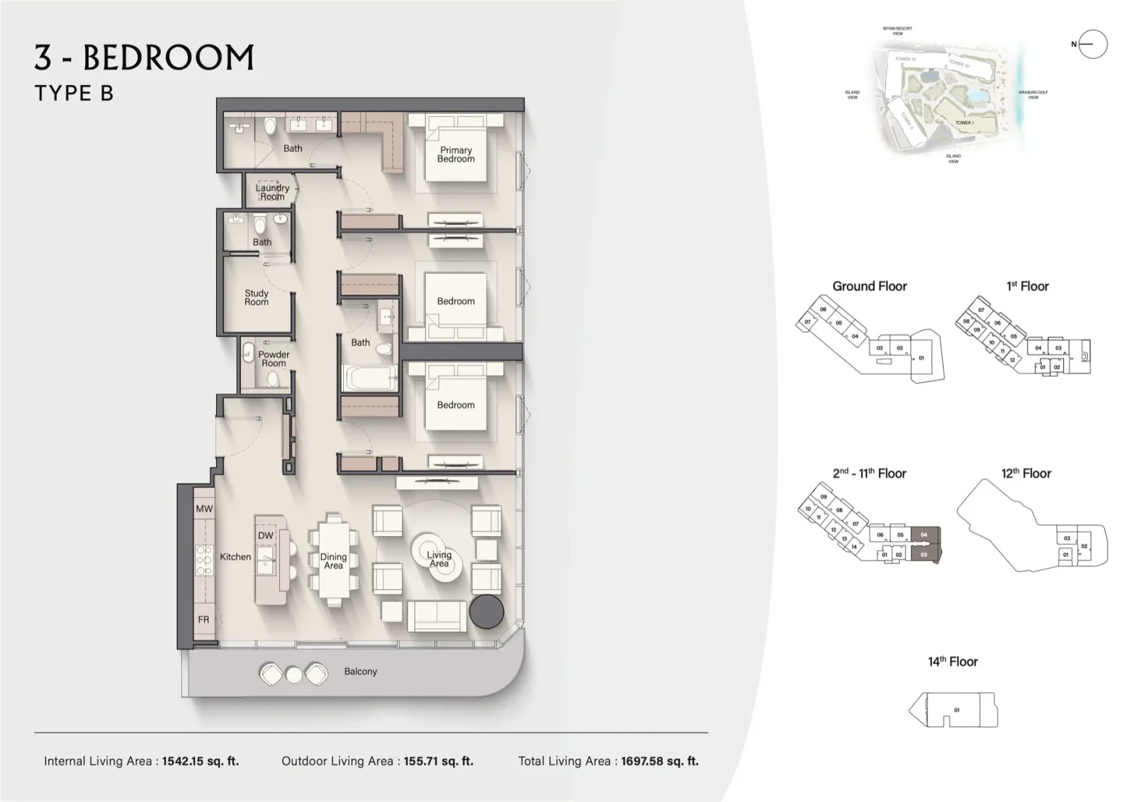 Costa Mare   Floor Plan   Tower I 32