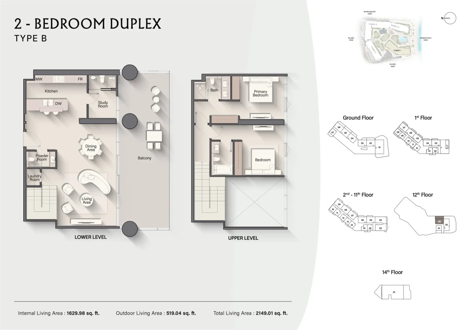 Costa Mare   Floor Plan   Tower I 34