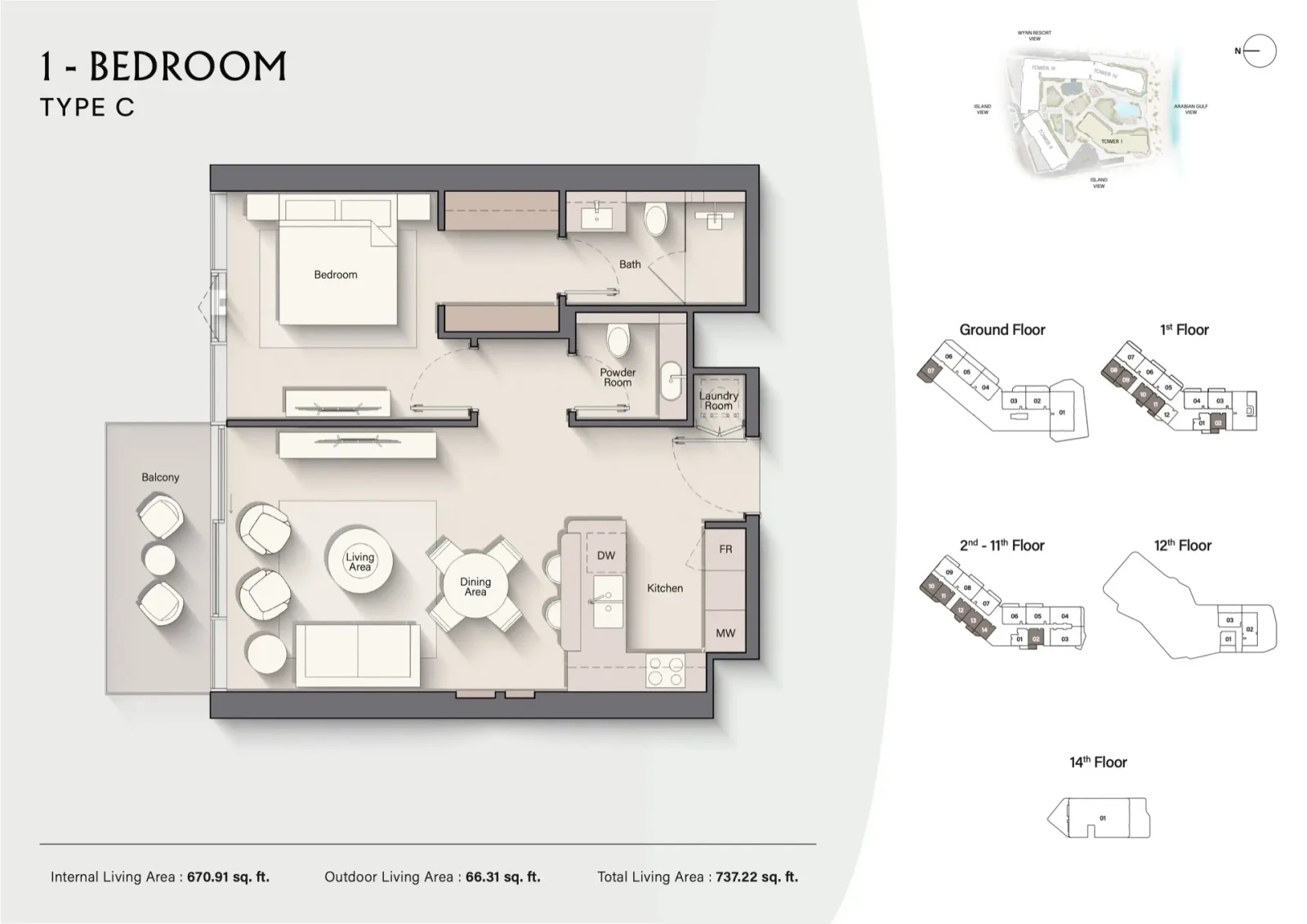 Costa Mare   Floor Plan   Tower I 9